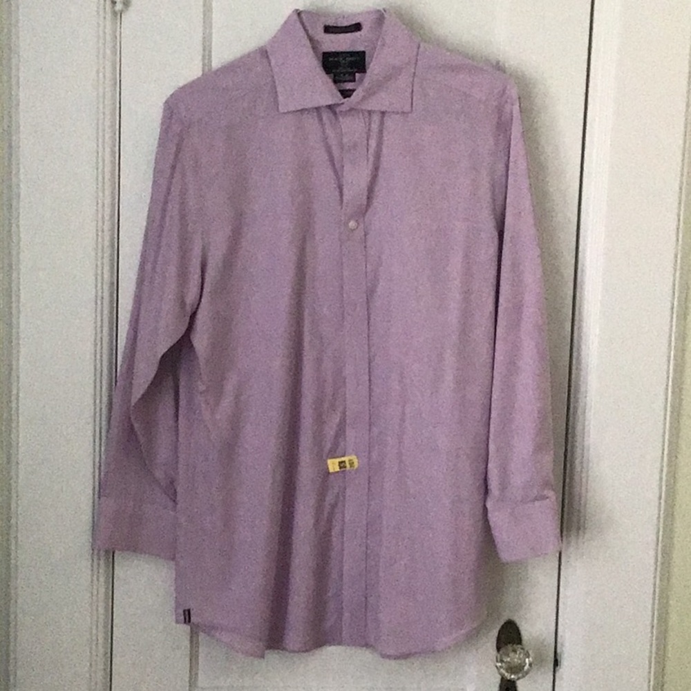 Pink check dress shirt